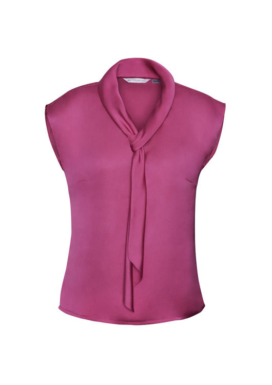 Picture of Ladies Shimmer Tie Neck Top