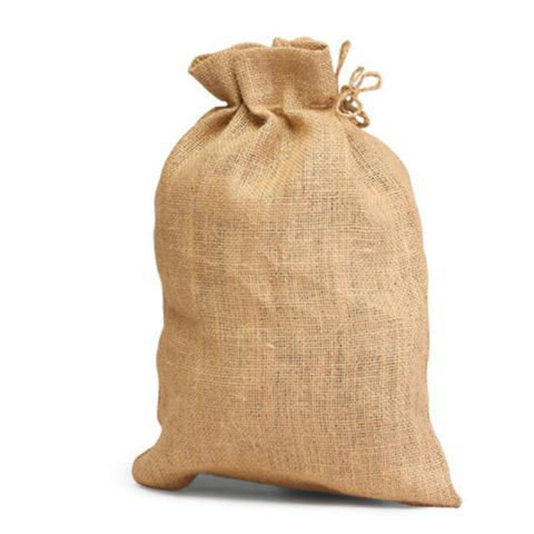 Picture of Jute Drawstring Pouch - Medium