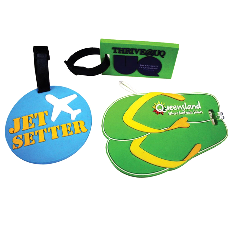 Custom PVC Luggage Tag Soft Frame