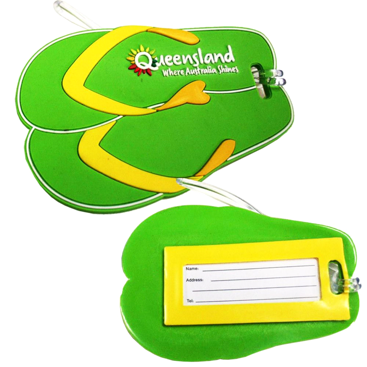 Custom PVC Luggage Tag Soft Frame