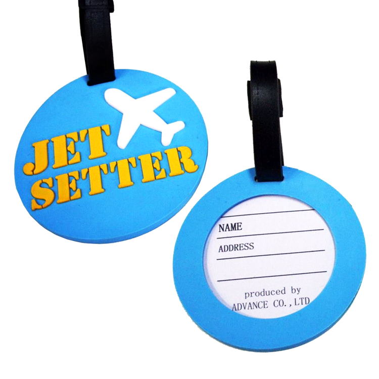 Custom PVC Luggage Tag Soft Frame