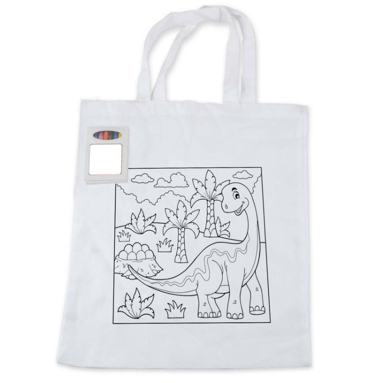 Picture of Colouring Short Handle Cotton Bag & Crayons