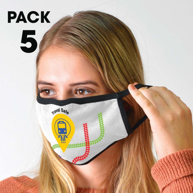 Picture of 5 Pack - Shield Face Masks